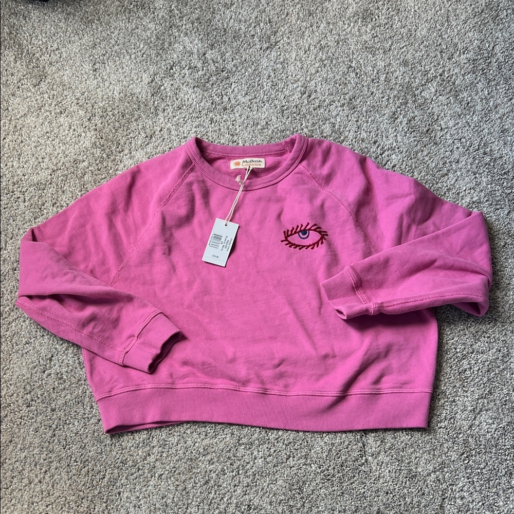 NWOT Mollusk Surf Shop embroidered sweatshirt